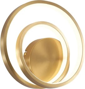 Aplică LED de perete ZEFIRA, 14 W, 230 V, 4000 K, auriu