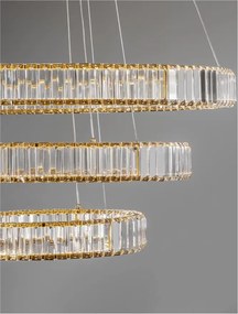 Lustra LED suspendata cristal design elegant AURELIA 92W