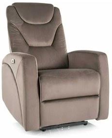Scaun reclinabil Kronos Velvet, maro