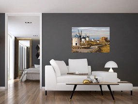 Tablou - Morile de vânt din Consuegra, Spania (90x60 cm)