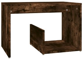 vidaXL Masă laterală, stejar fumuriu, 59x36x38 cm, lemn compozit