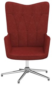 327597 vidaXL Scaun de relaxare, roșu vin, material textil