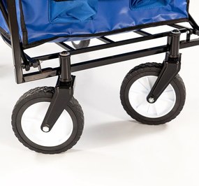 Cărucior de plajă pliabil pentru grădină