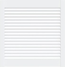 vidaXL Ușă de dulap design lambriu, alb, 61,5x59,4 cm, lemn masiv pin