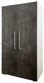 Dulap cu 2 usi gri inchis 79/42/146 cm