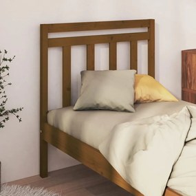 vidaXL Tăblie de pat, maro miere, 95x4x100 cm, lemn masiv de pin