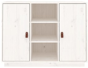 Servanta, alb, 100x40x75 cm, lemn masiv de pin