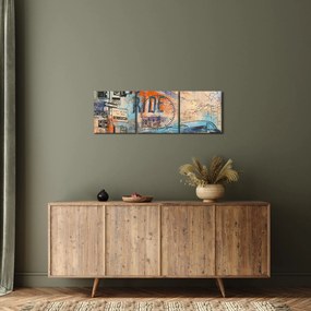 Tablou - Născut să călătorească (cu ceas) (90x30 cm)