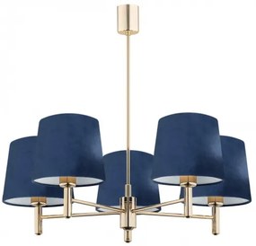 Candelabru modern design elegant PONTE 5L bleumarin