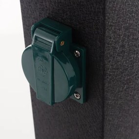 Stâlp de exterior cu prize cu temporizator 2Z IP44 Ecolite XSMM-202 FT