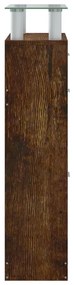 Pantofar, stejar fumuriu, 63x24x104 cm, lemn prelucrat