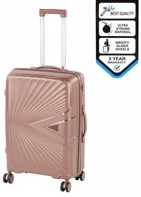 TraveLux Endure valiză medie cu capac dur 68x45x25 cm aur roz