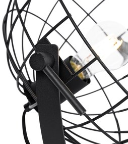 Lampa de masa trepied industriala neagra reglabila - Hanze