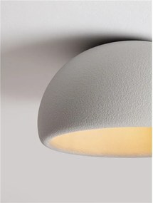 Lustra aplicata tavan cu textura granulata Davo 50cm, gri piatra