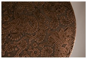 Măsuță auxiliară Dutchbone Bast, ⌀ 40 cm, arămiu