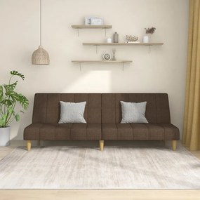Canapea extensibila cu 2 locuri, maro, textil Maro