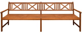 42593 vidaXL Bancă de grădină, lemn masiv de acacia, 240 x 56 x 90 cm, maro