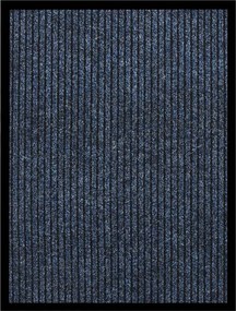 vidaXL Covoraș de ușă, albastru cu dungi, 60x80 cm