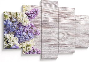 Tablou - Liliac pe lemn (150x105 cm)