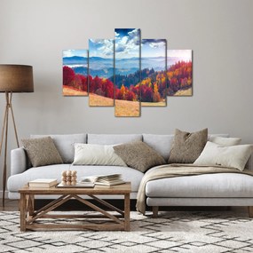 Tablou cu peisaj de toamnă pitoresc (150x105 cm)