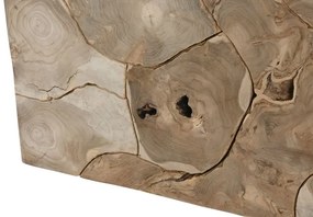 Masuta de cafea, din lemn de tec sculptat, Verna