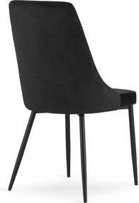 OFERTA Scaun de masă din catifea neagra IMOLA II. calitate secundara