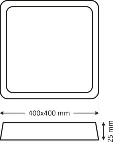 Plafonieră LED 32W/230V 3000/4000/6500K 40x40 cm albă
