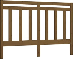 vidaXL Tăblie de pat, maro miere, 146x4x100 cm, lemn masiv de pin