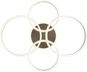 Globo 67377-90 - Plafonieră LED dimerizabilă FRANCINE LED/90W/230V argintie + telecomandă