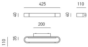 Aplica de perete LED pentru oglinda baie IP44 Ring 4000K