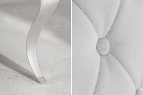 Neînvins Scaun de lux Modern baroc gri catifea