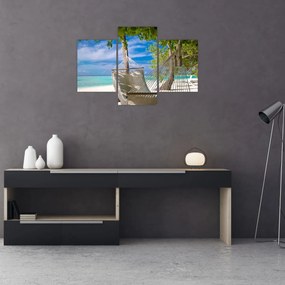 Tablou - Hamac pe plajă (90x60 cm)