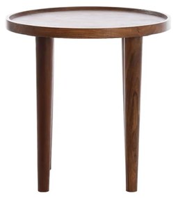 Măsuță auxiliară rotundă din lemn masiv de acacia ø 49 cm Qiano – Light &amp; Living