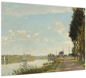 Tablou pe sticlă - Claude Monet, Argenteuil, reproducere (70x50 cm)