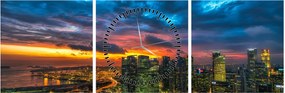 Tablou - Urban (cu ceas) (90x30 cm)