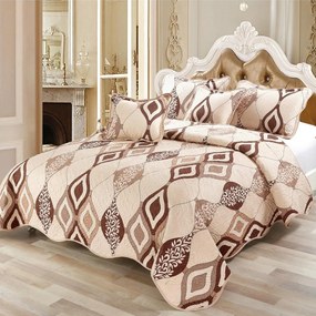 Cuvertura bumbac 100%, 5 piese, pat 2 persoane, 230x250 cm, CB268