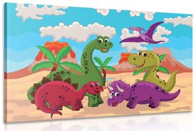 Tablou lumea dinozaurilor