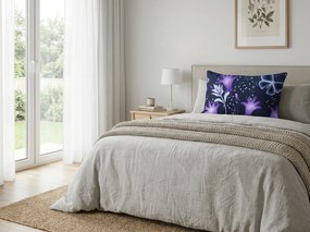 Husa de perna din microfibra VIOLET BUTTERFLY 70x90 cm, albastru inchis