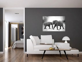 Tablou cu elefanți (90x60 cm)