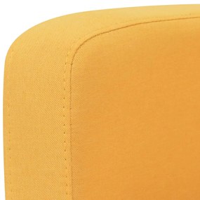 Canapea cu 2 locuri, 135 x 65 x 76 cm, galben Galben, Canapea cu 2 locuri