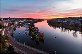 Tablou cu Praga nocturnă (90x60 cm)