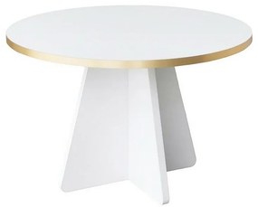 Măsuță de cafea Mushroom Gold and White