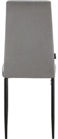 Scaune de dining gri 2 buc. din catifea Kelly – Støraa