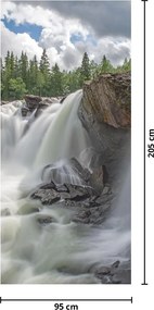 Fototapet pentru ușă - Cascadele (95x205cm)