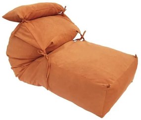 Fotoliu Yoga XL si Perna, Material Textil - Terracotta Orange