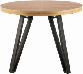 Masa rotunda 100 GALAXY, stejar artisan/negru, PAL laminat/metal