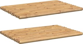 vidaXL Covorașe de baie, 2 buc., 70x50 cm, bambus