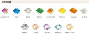 Lustra moderna design geometric realizata manual Gemmy prisma