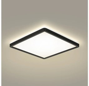 Plafonieră LED pentru baie Brilagi ULTRA SLIM LED/24W/230V 42x42 cm negru IP54