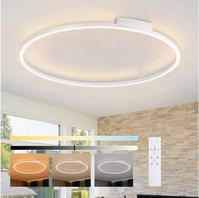 Brilagi - Corp de iluminat LED dimabil PORTOFINO LED/85W/230V Ø 120 cm alb + telecomandă